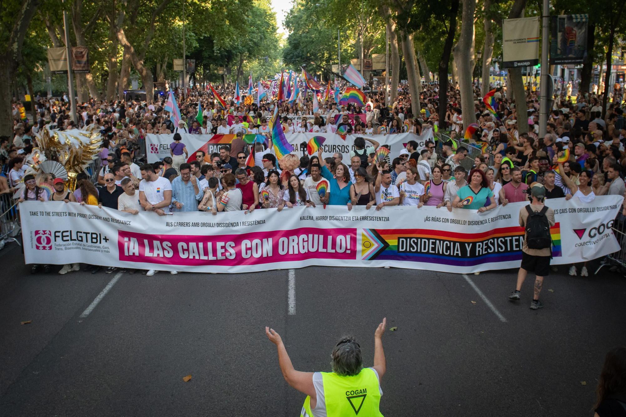 El arranque de la manifestación del Orgullo.