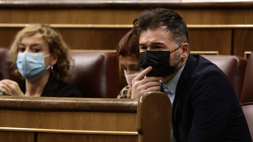 El portavoz de ERC en el Congreso, Gabriel Rufián.