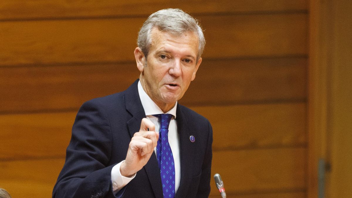 El presidente de la Xunta de Galicia, Alfonso Rueda, en la sesión de control parlamentario del 7 de octubre de 2026