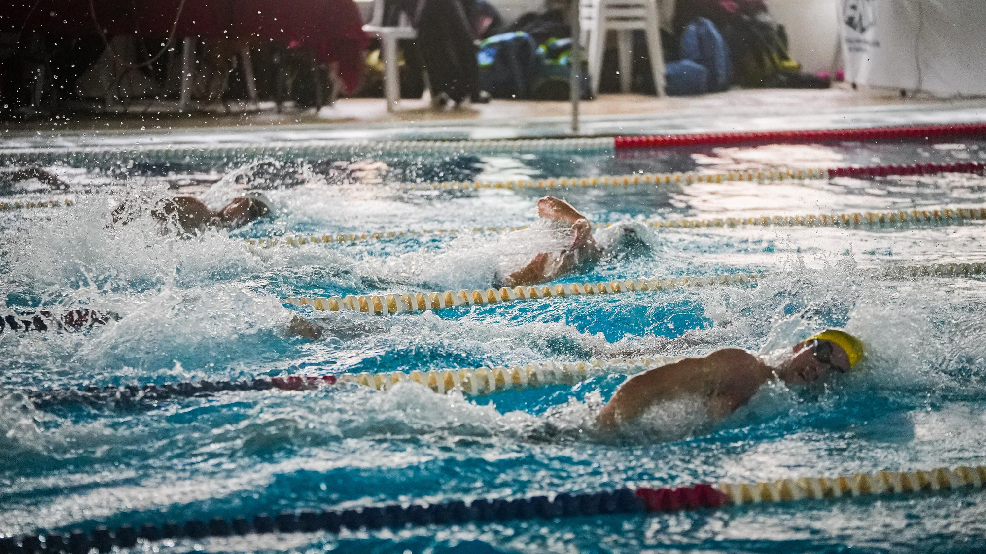 Fase de ascenso de natación