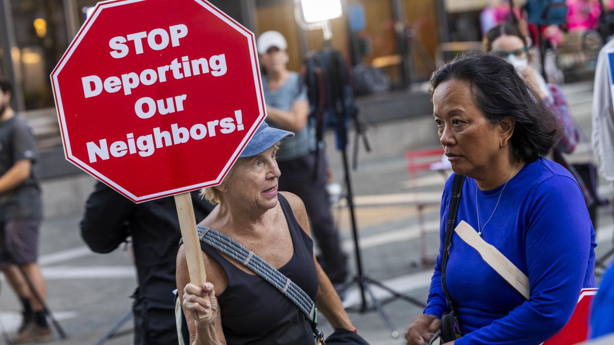 Manifestantes contra las deportaciones en Maryland el pasado agosto.