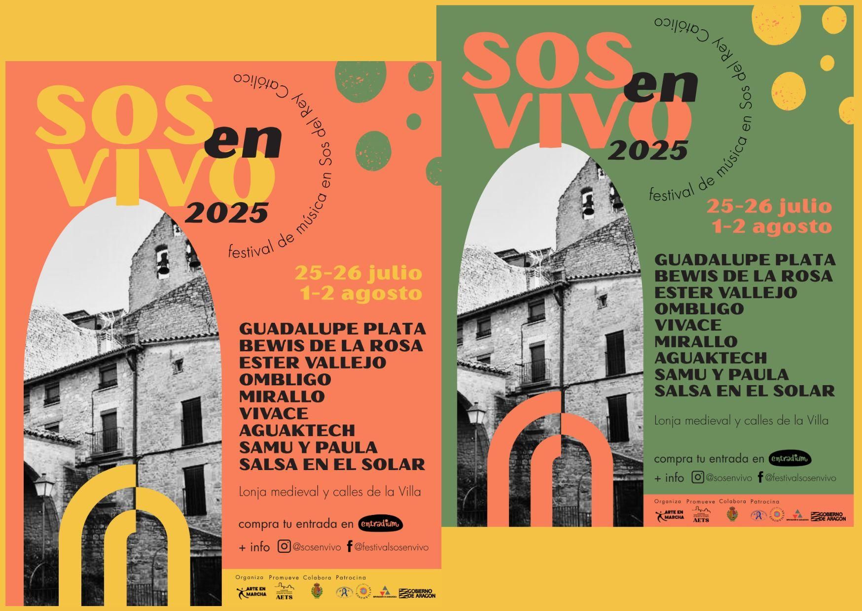 Cartel festival 'Sos en vivo'