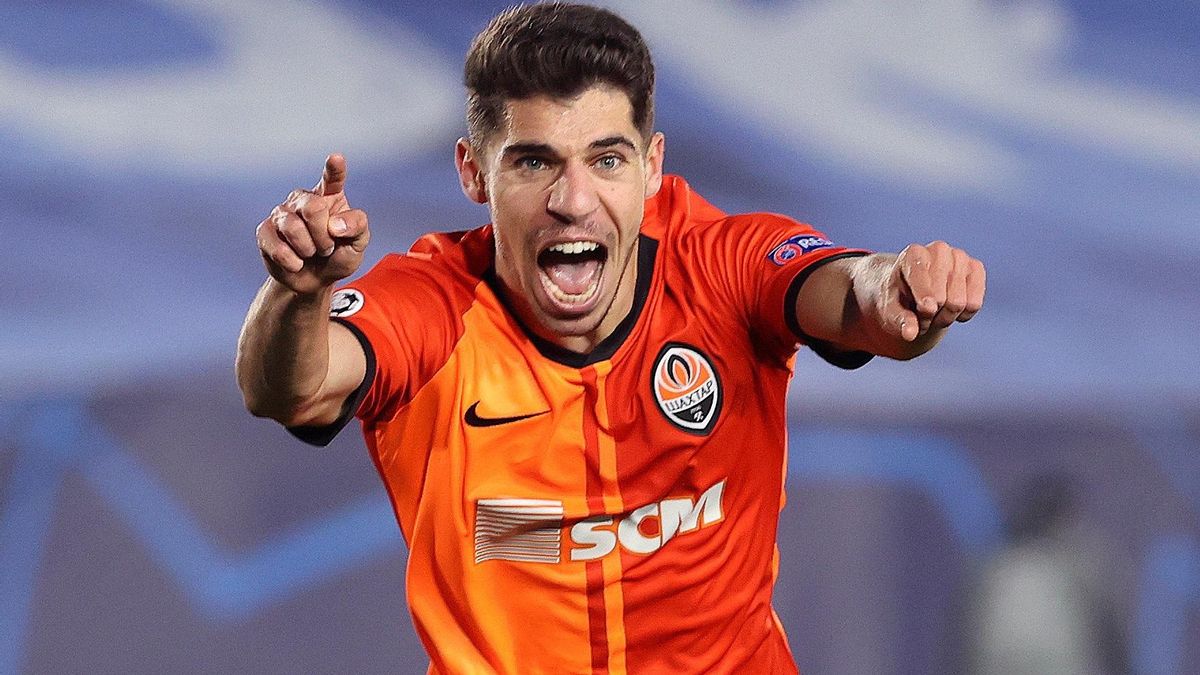 El extremo israelí Manor Solomon celebrando un gol con el Shakhtar Donetsk