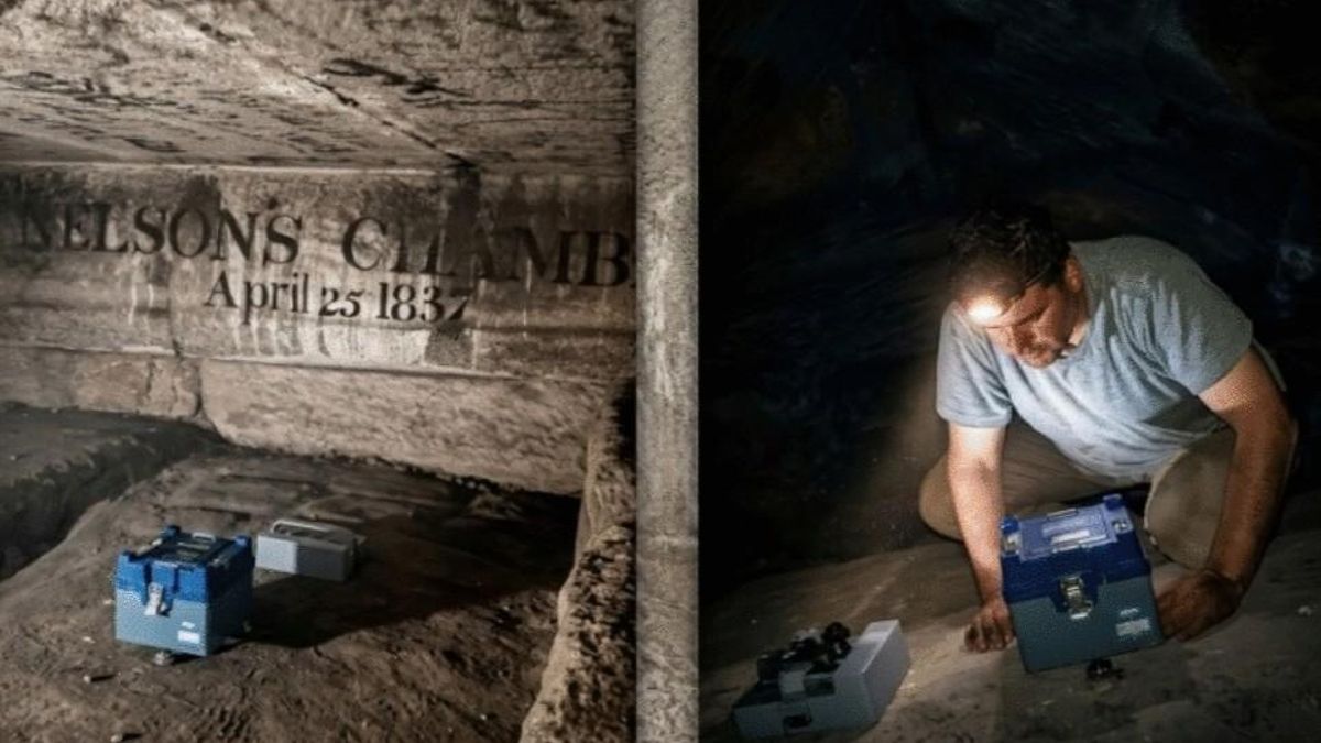 Mediciones de campo realizadas en las cámaras de descarga de la Gran Pirámide.