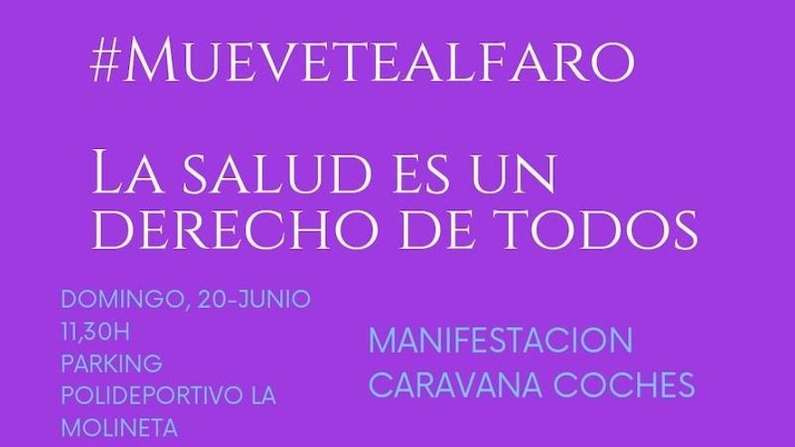 Convocan una concentración en Alfaro por el derecho a la salud