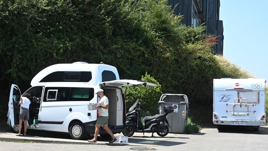 Aparcamiento de autocaravanas en Santander