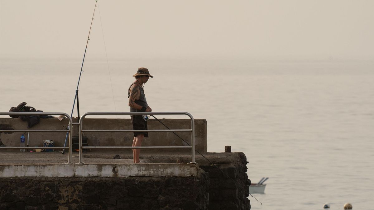 Calima en la costa de Haría (Lanzarote) este lunes 11 de agosto