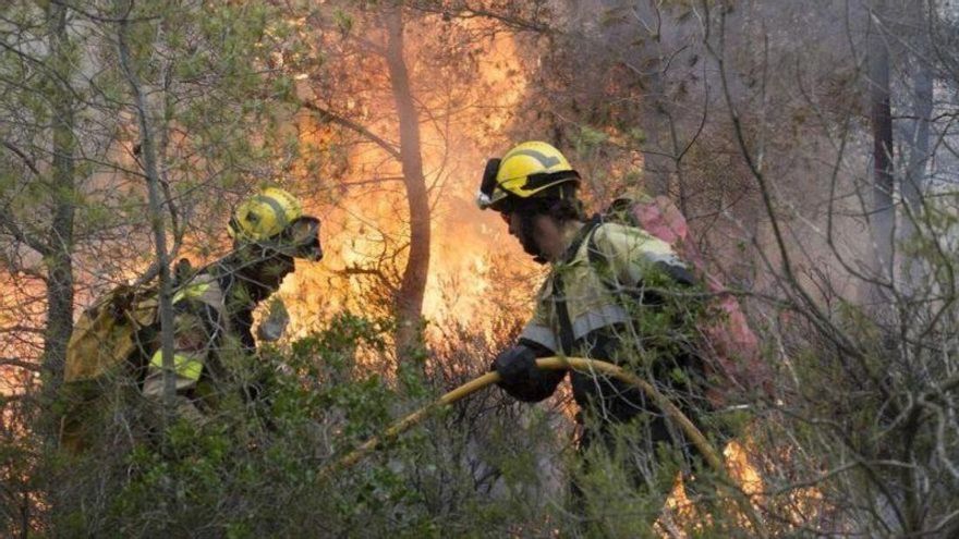 Las altas temperaturas se cobran varios incendios forestales en Aragón