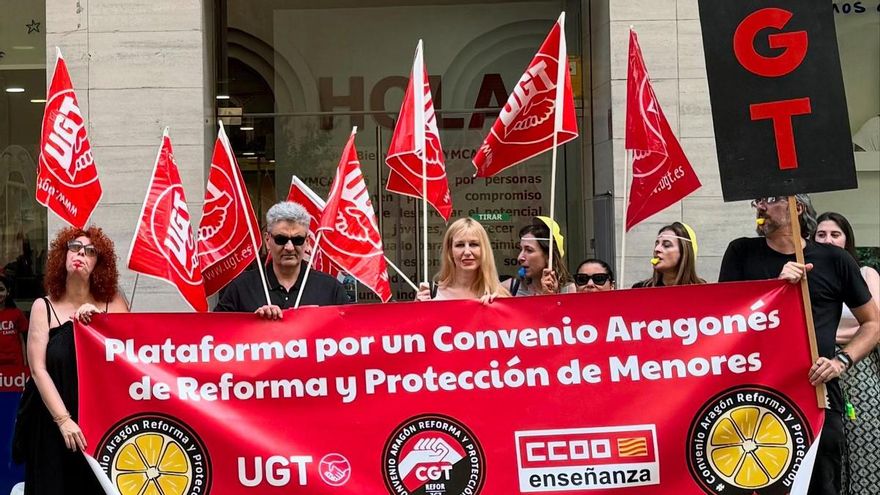 Sindicatos denuncian la "responsabilidad" del Gobierno de Aragón en la situación del sector de protección de menores