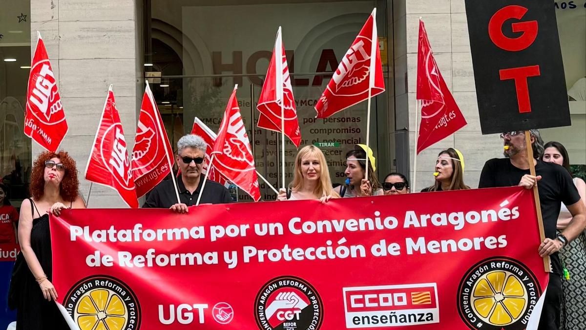 Sindicatos denuncian la "responsabilidad" del Gobierno de Aragón en la situación del sector de protección de menores