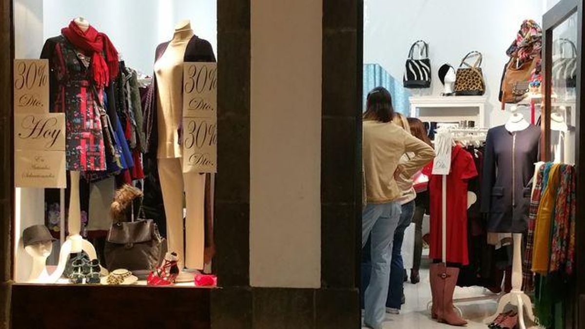 Imagen de archivo de una tienda de Santa Cruz de La Palma.
