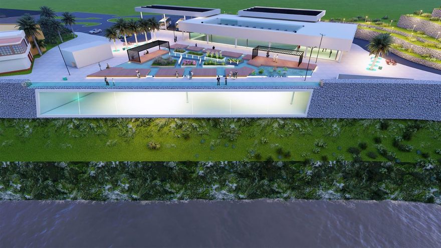 Infografía del futuro Centro Temático Los Tilos-Barranco del Agua.