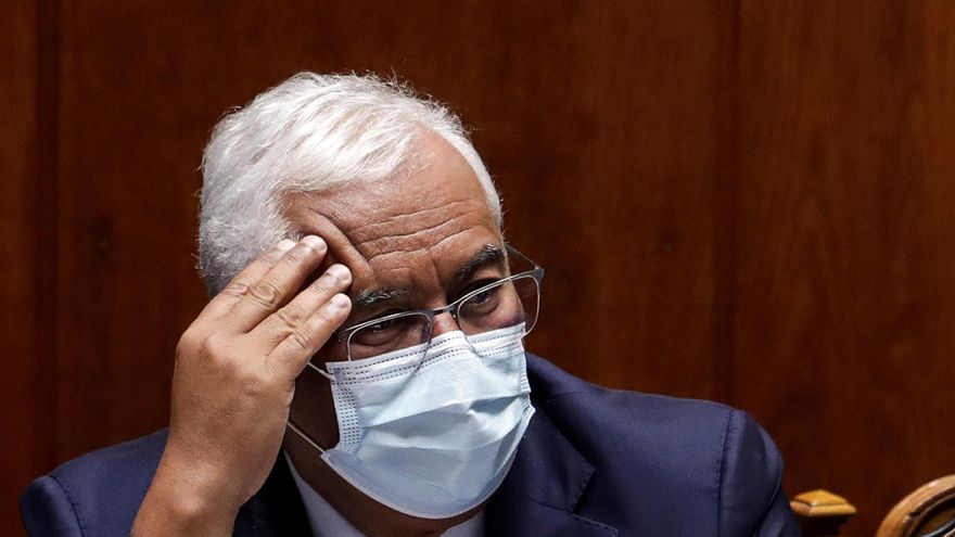 António Costa durante el debate de los Presupuestos Generales en Portugal.