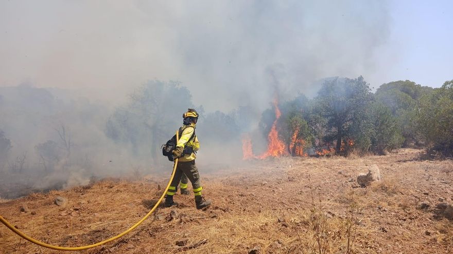 Bomberos forestales se concentran contra la Junta de Andalucía pese al preacuerdo anunciado por Antonio Sanz