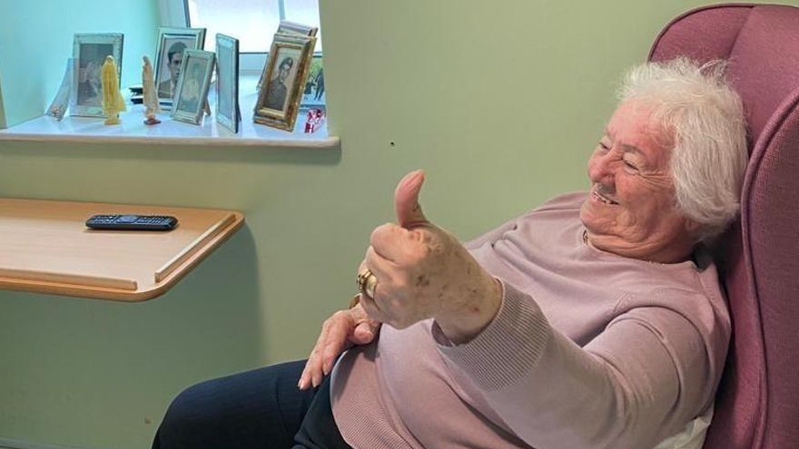 Catalina Galia, entre los primeros vacunados