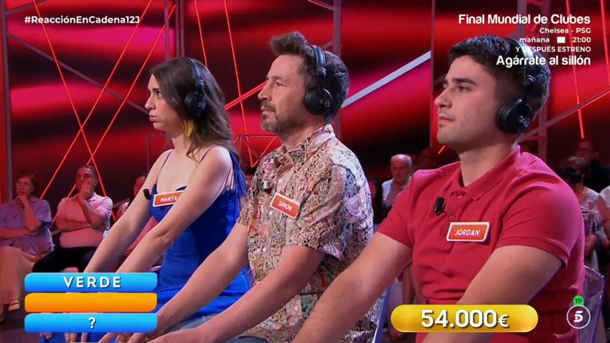 El equipo 'Familia de profes', en el último 'Reacción en cadena'