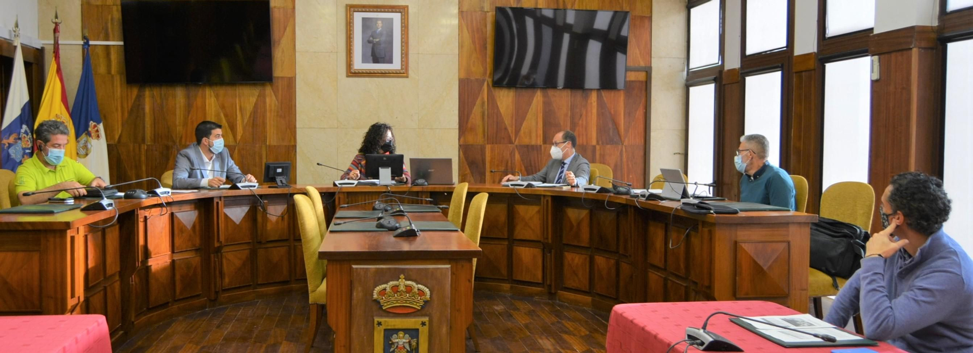 Un momento de la reunión.