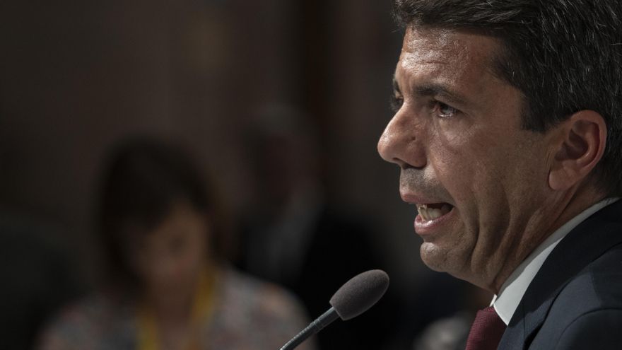 El presidente del PPCV y candidato más votado a la Presidencia de la Generalitat, Carlos Mazón.