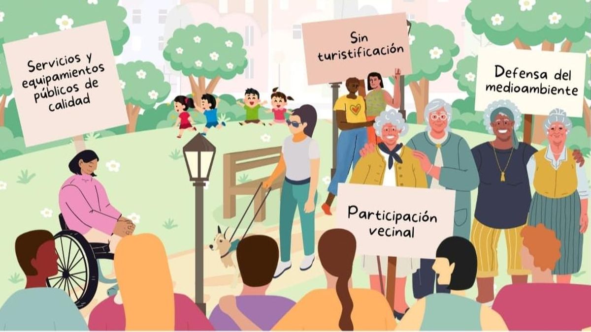 Una manifestación vecinal en defensa del espacio público abre las Fiestas de la Melonera en Arganzuela