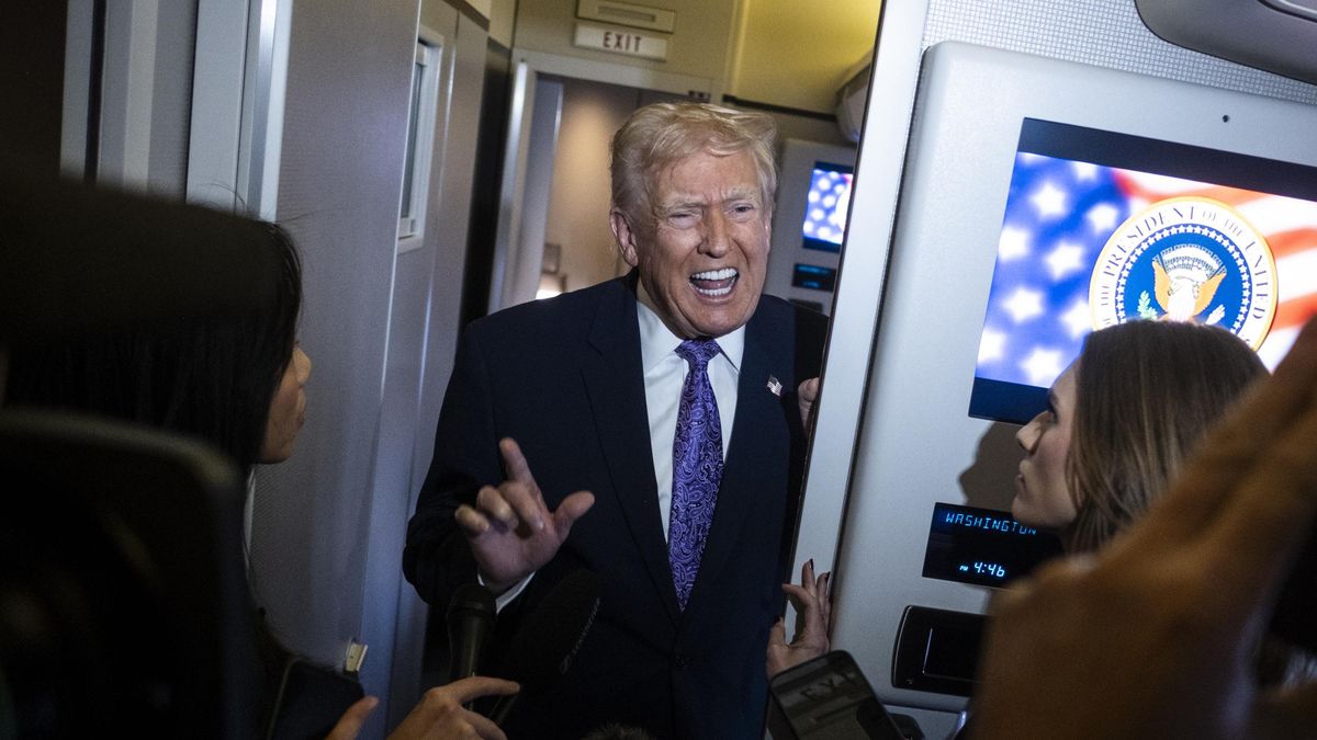 Trump se revuelve cuando se le pregunta por su salud: "No tengo ni idea de qué parte del cuerpo fue la resonancia, pero de la cabeza no fue"