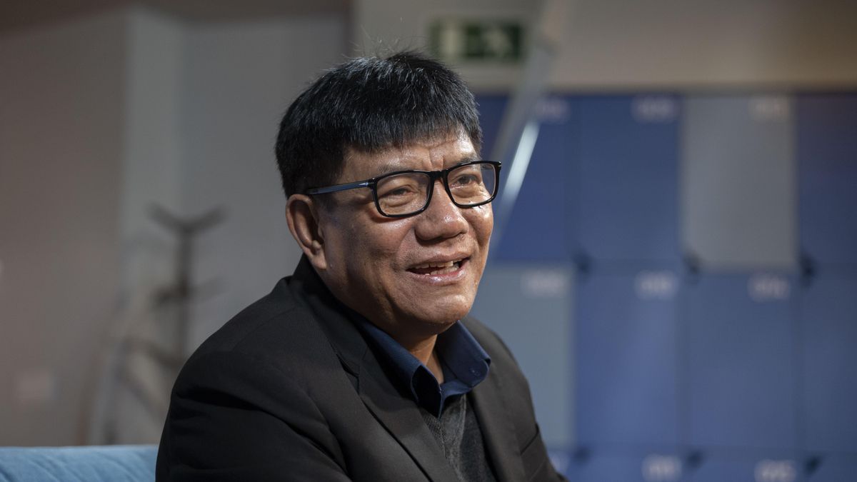 Victor Biak Lian, en un momento de la entrevista.