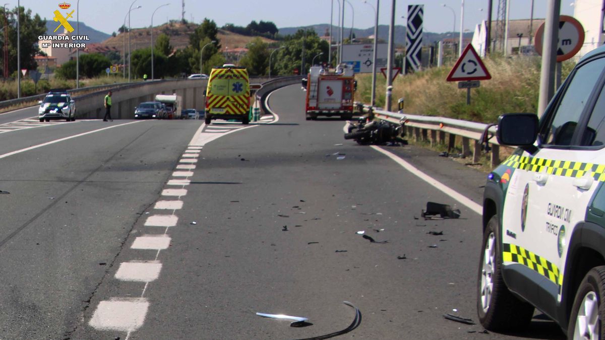 Grave accidente de tráfico en Haro: un motorista sufre la amputación de una pierna y un torniquete le salva la vida