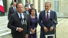 El presidente francés François Hollande y el príncipe Saud Al-Faisal, ministro de Exteriores saudí en París, esta semana (Al Arabiya)