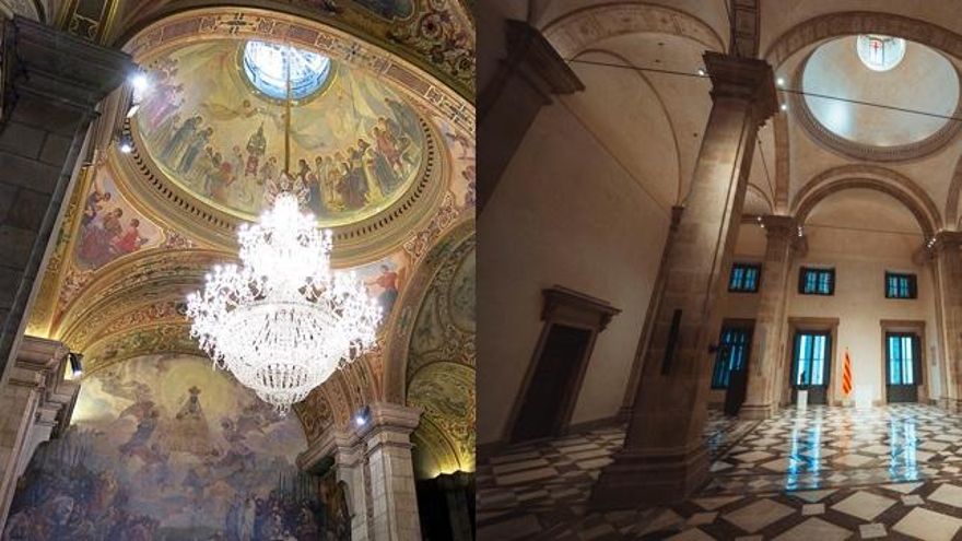 El Saló Sant Jordi retira las telas de la dictadura de Primo de Rivera que “ensalzaban la España imperial”