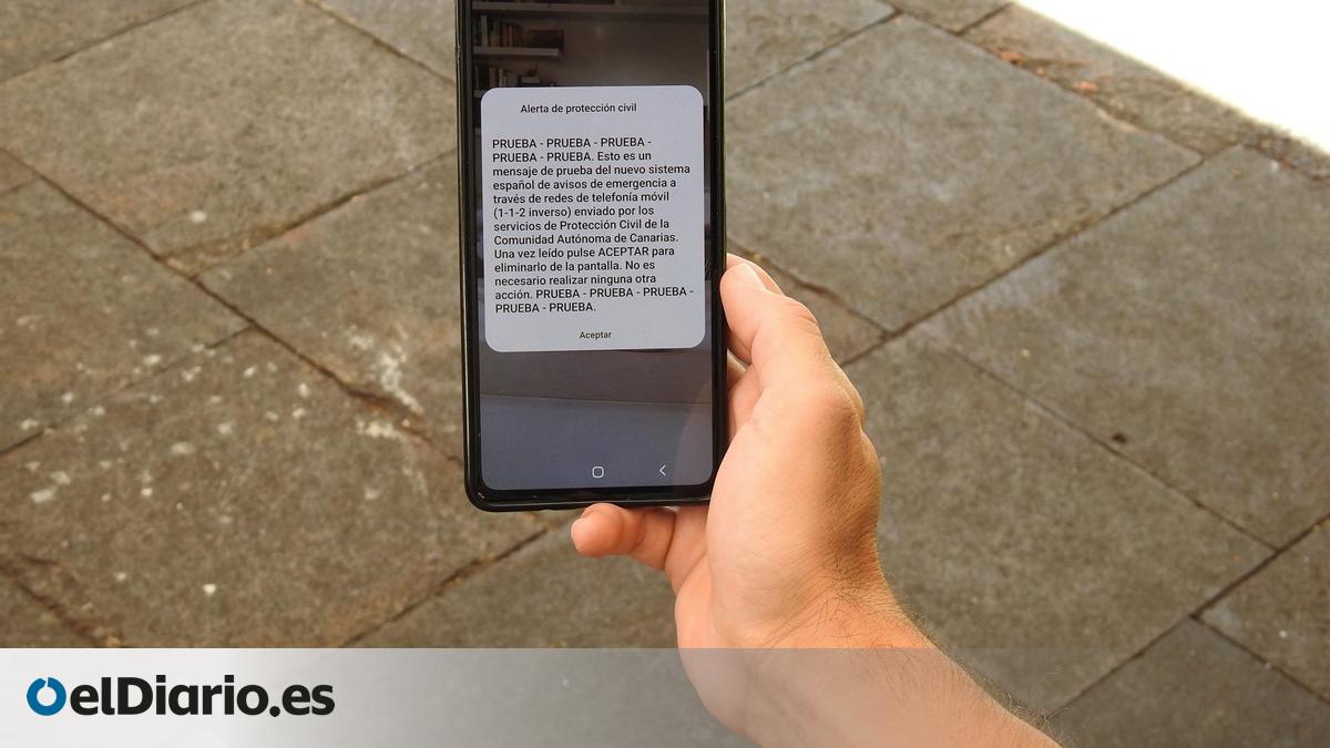 La población de Tenerife recibirá un nuevo aviso ES-Alert esta semana