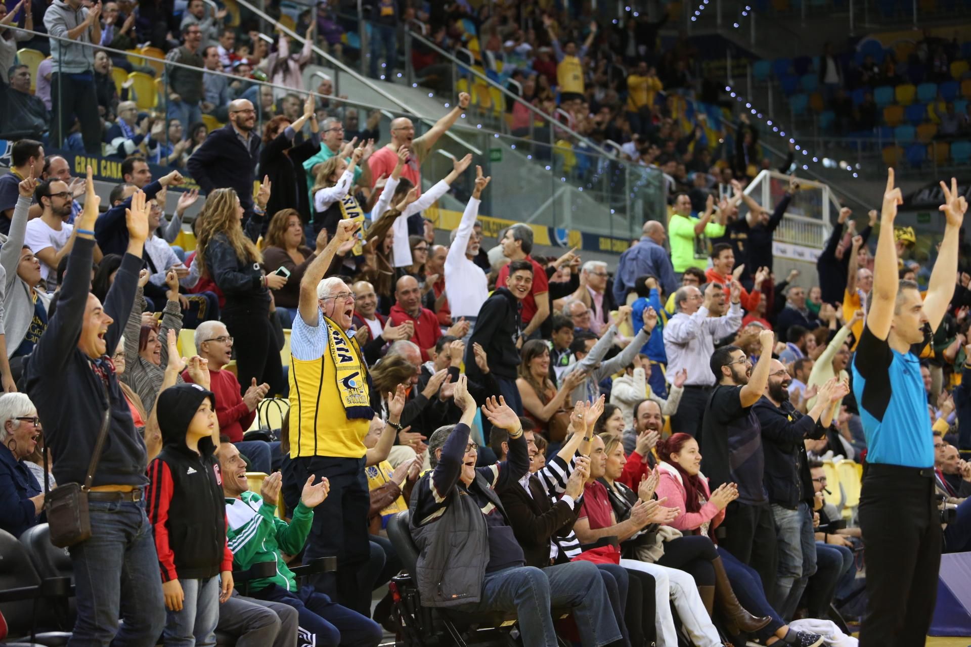 Partido de Eurocup entre el Herbalife Gran Canaria y el Avtodor Saratov en el Gran Canaria Arena. (Alejandro Ramos).