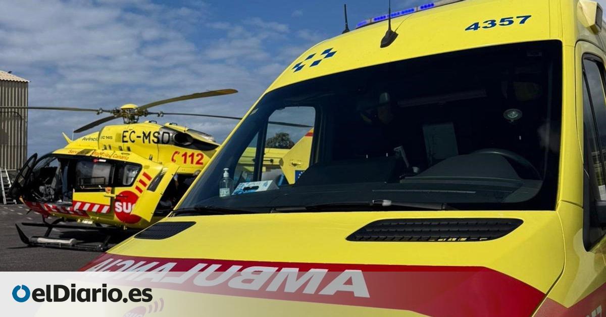 Un muerto y dos heridas graves, entre ellas una niña, en un accidente entre un coche y una guagua en Tenerife