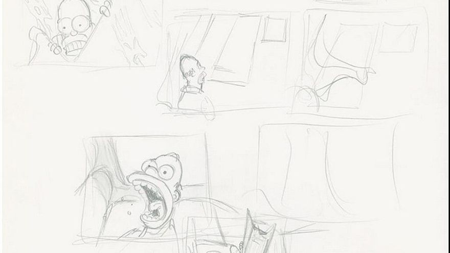 Boceto de 'Los Simpson'
