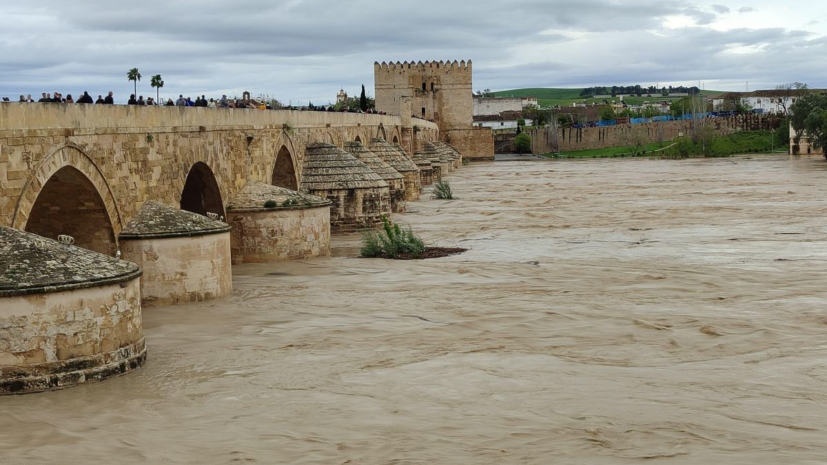 Crecida del Guadalquivir en Córdoba