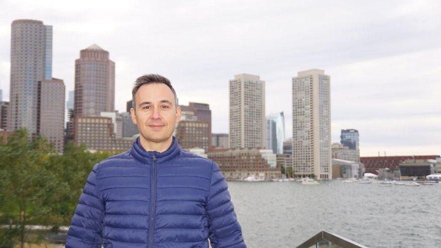 Tabares, responsable del CRAB, durante su estancia en Estados Unidos