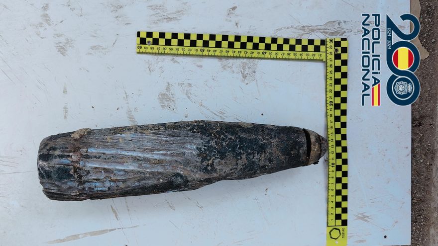 Las obras del tanque de tormentas se topan con un proyectil soviético de la Guerra Civil