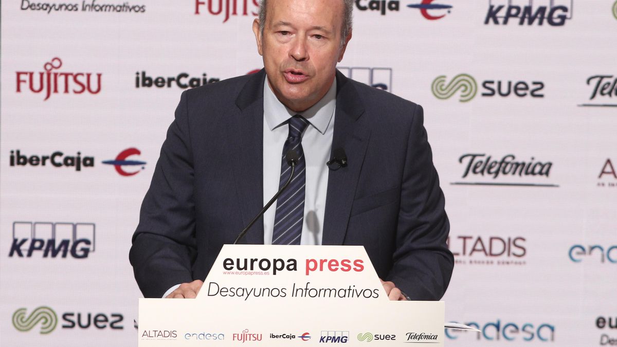 El ministro de Justicia, Juan Carlos Campo, durante uno de los Desayunos Informativos de Europa Press, en Madrid, (España), a 13 de julio de 2020.