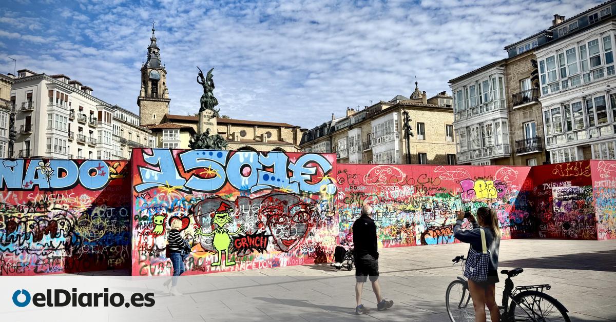 ¿Por qué hay un 'muro' como el de Berlín en pleno centro de Vitoria?
