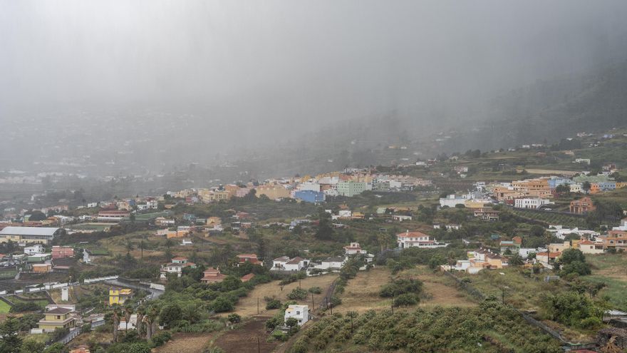 La Palma, bajo la niebla