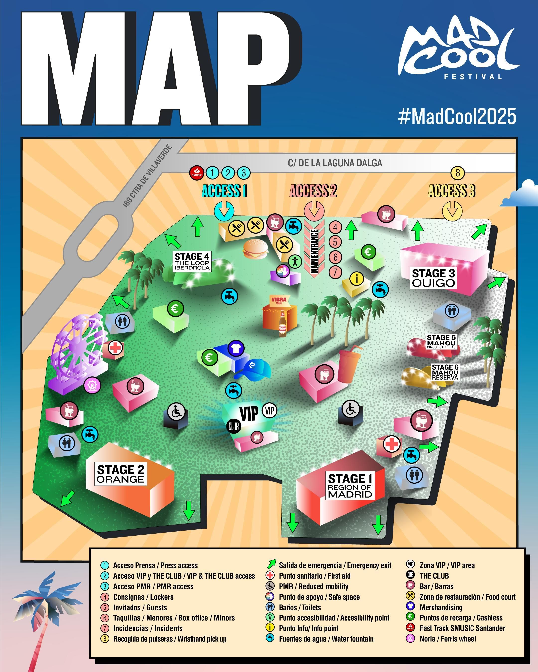 Plano del Mad Cool 2025