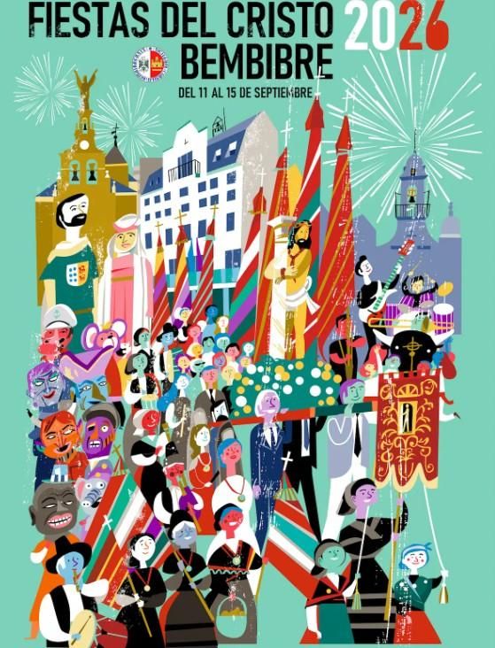 Cartel de las fiestas del Cristo 2026 de Bembibre.