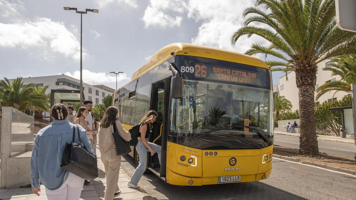 Cambios en varias líneas de Guaguas Municipales durante las obras del viaducto del Guiniguada