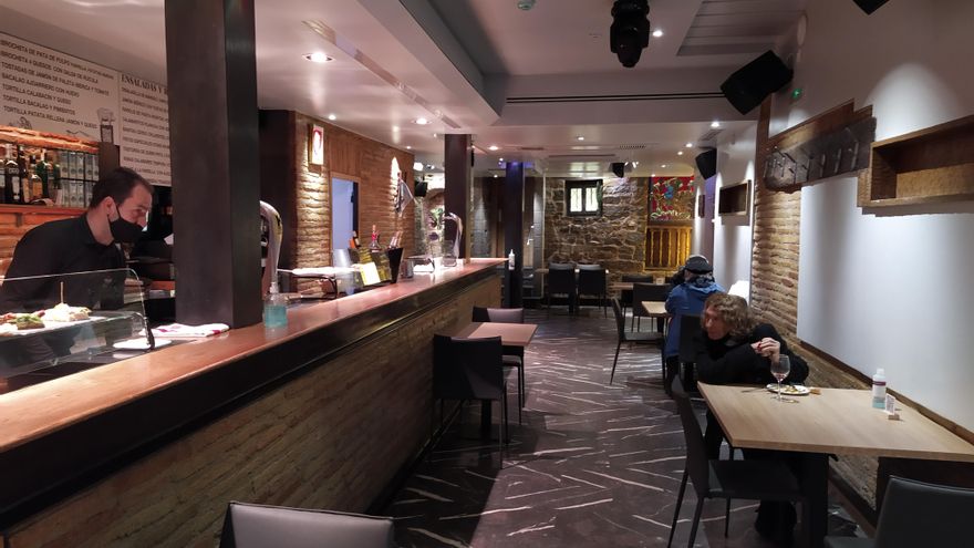 Interior del Bar Otano, en la calle San Nicolás de Pamplona