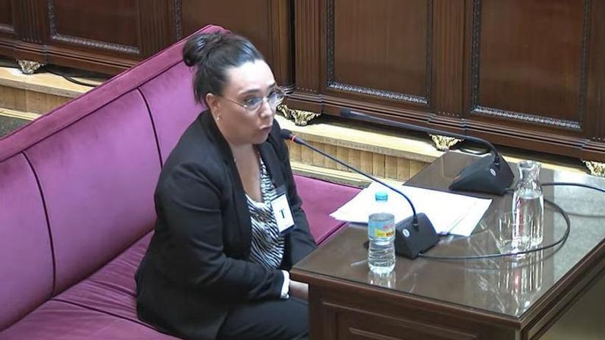 María Eugenia Pérez Matey, perito caligráfica con 13 años de experiencia, en su declaración en el Tribunal Supremo por el caso mascarillas