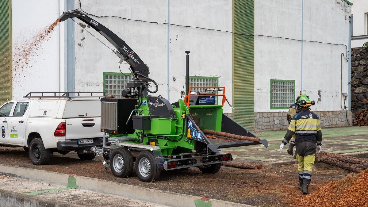 Una de las máquinas para los Equipos de Prevención y Extinción de Incendios Forestales (EIRIF) para luchar contra los fuegos.