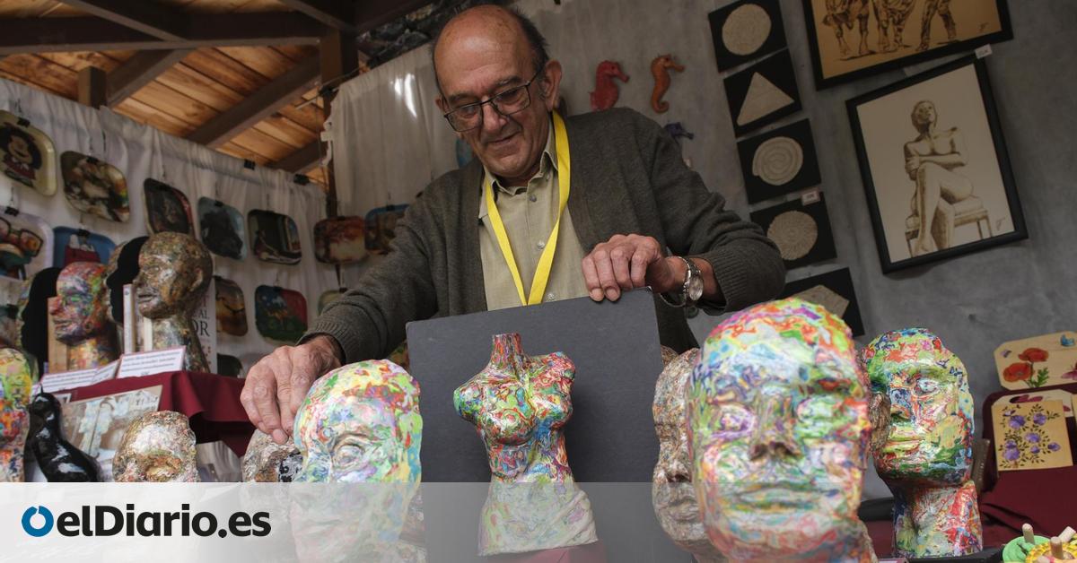 La feria de artesanía de Pinolere celebra su 40 aniversario  con la mirada puesta en el relevo generacional 