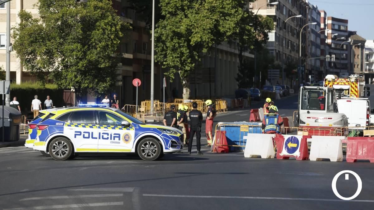 Un escape de gas obliga a cortar el tráfico en la avenida de las Ollerías
