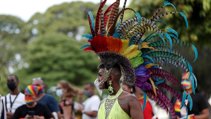 Panameños marchan contra la discriminación LGTBI en las fuerzas de seguridad