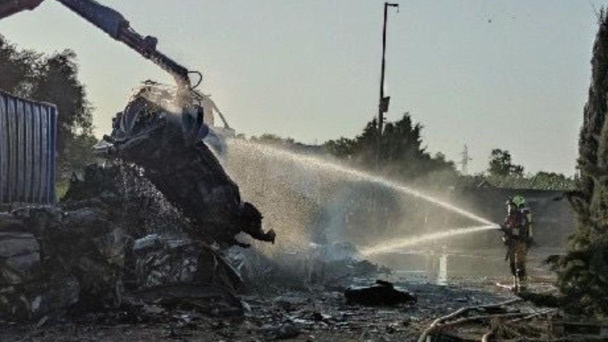 Incendio desguace El Verger