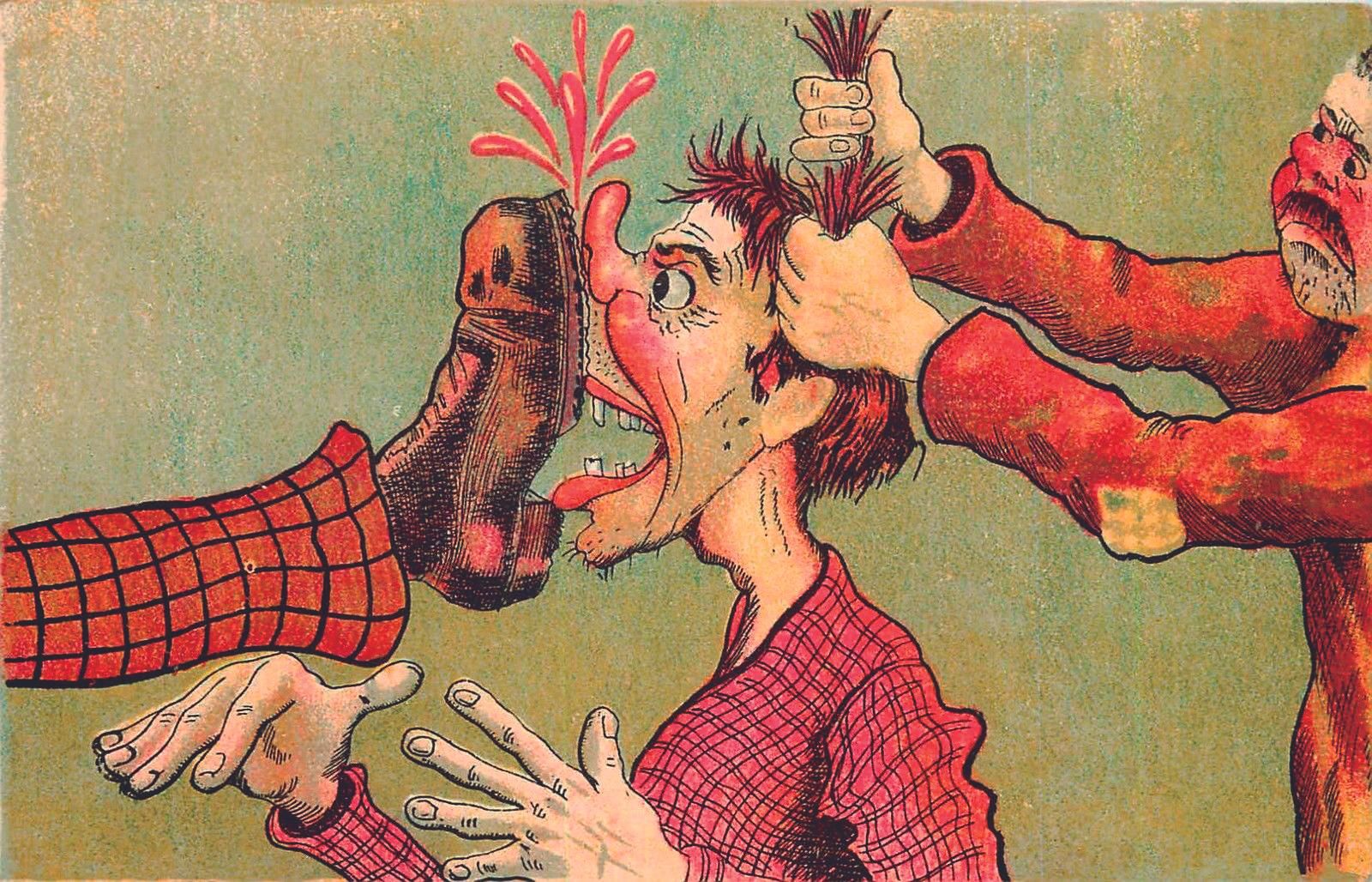 Las postales machistas antiguas: la mujer como fuente de escarnio y mofa