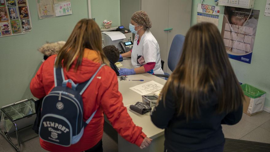 La consulta de enfermería en el centro de salud Ángela Uriarte, de Vallecas, en Madrid